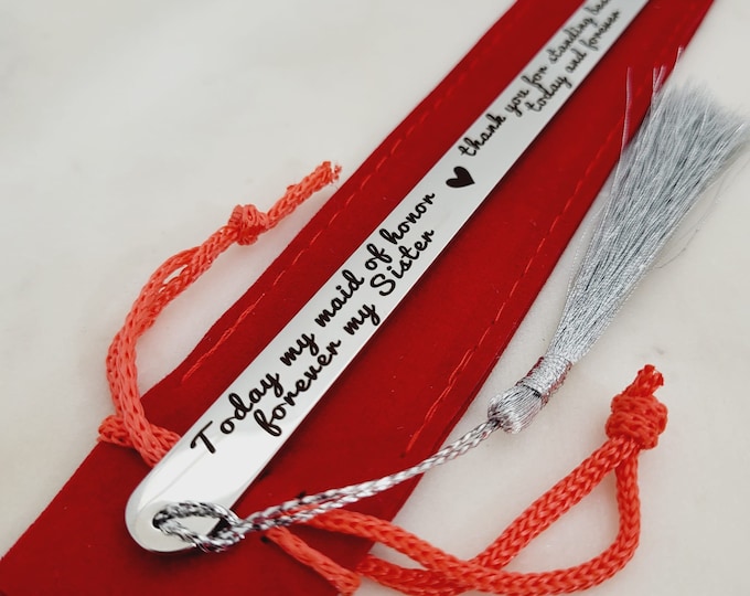 Maid of honor gift from bride -  Matron of Honor Gift on wedding day