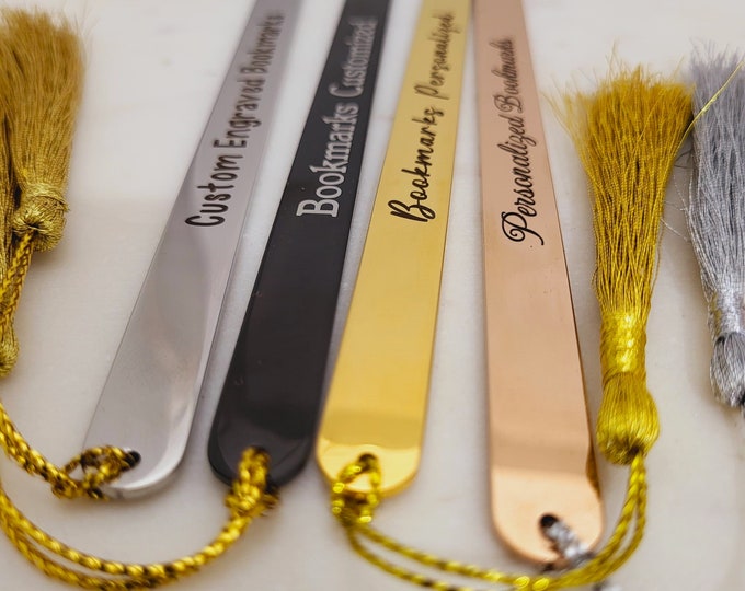 Metal Bookmark - Anniversary Bookmark, Anniversary Gift - Custom Quote Bookmark, Personalized Bookmark, Gift for Book Lovers