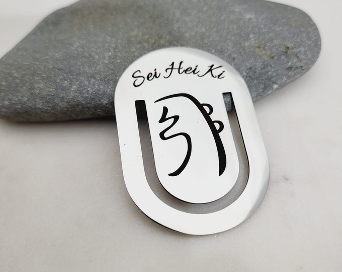 Sei Hei Ki Symbol Reikihealing Gift Bookmark. Reiki spiritual Holistic healing Symbol. Sei Hei Ki  Reiki healing