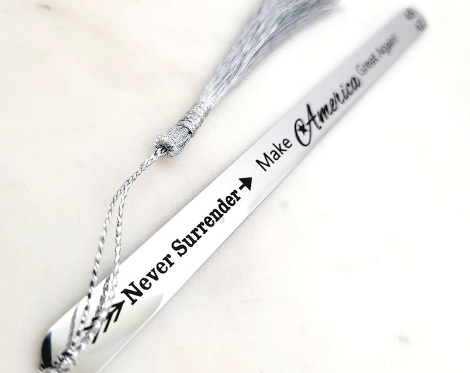 Make America Great Again - Never Surrender Patriotic Bookmark