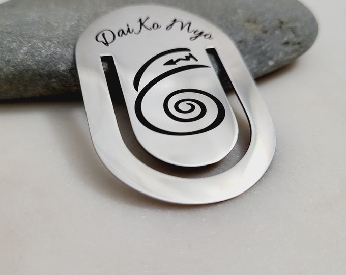Dai KA Mya Symbol Reikihealing Gift Bookmark. Reiki spiritual Holistic healing Symbol. Dai KA Mya Reiki healing