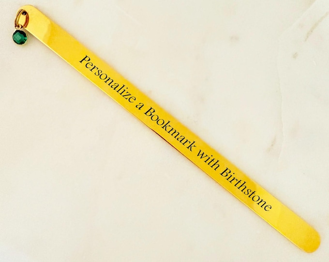 Personalized Birthstone Bookmark - Birth stone Gift - Gift for Her