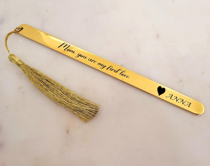 Heartfelt Treasure for Mothers- "Mom, you are my first love" Bookmarks