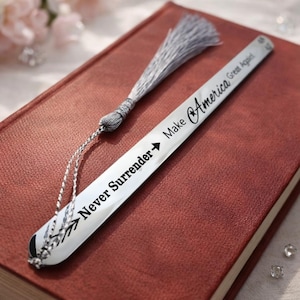 Make America Great Again - Never Surrender Patriotic Bookmark