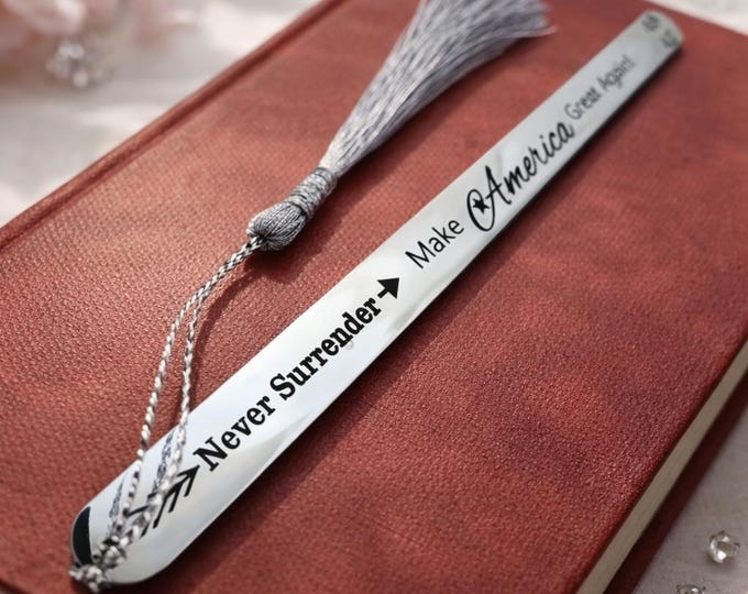 Make America Great Again - Never Surrender Patriotic Bookmark