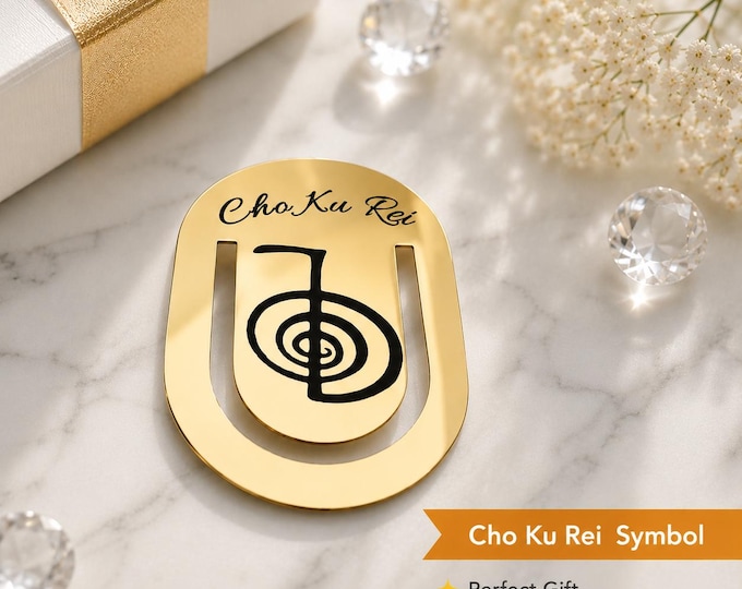 Cho Ku Rei Symbol Reikihealing Gift Bookmark. Reiki spiritual Holistic healing Symbol. Cho Ku Rei Reiki healing