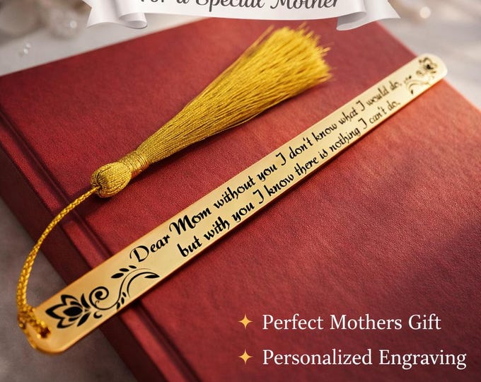 Mothers Day Gift – Meaningful Bookmark With Tassel, Book Lover Gift