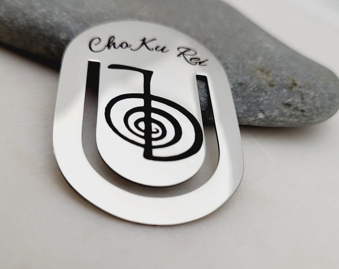 Cho Ku Rei Symbol Reikihealing Gift Bookmark. Reiki spiritual Holistic healing Symbol. Cho Ku Rei Reiki healing