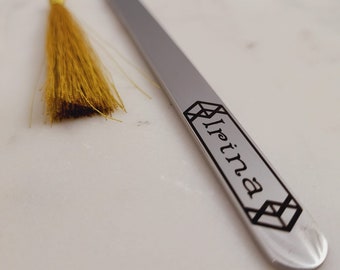 Custom Engraved Metal Bookmark, Personalized Stainless Steel Bookmark with Tassel