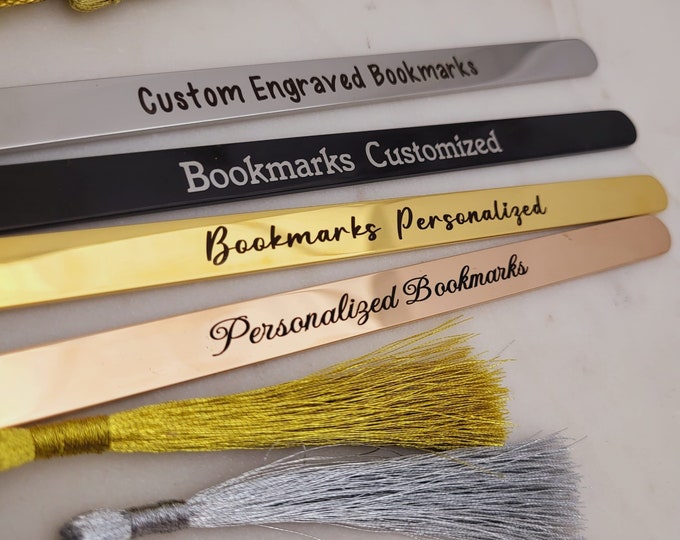 Metal popsicle bookmarks | Bookmark | Personalised Bookmark Custom Quote Bookmark, Personalized Bookmark, Gift for Book Lovers