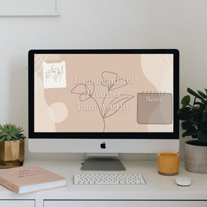 Positive Affirmation(s) Desktop Wallpaper | Digital Instant Download | PC | Macbook | Laptop | Windows Wallpaper
