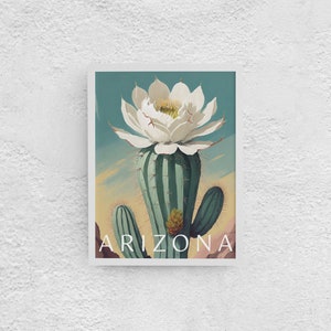 Instant Download Arizona State Flower Print | Saguaro Blossom