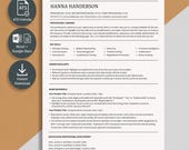 Healthcare Resume Template Word | ATS Optimized CV Canada | Nurse Physician Cover Letter | Minimalist Medical Resume | Instant Download
