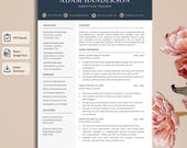 Teacher Resume Template Word | ATS-Friendly Educator CV Bundle | 1 & 2 Page, Cover Letter, References | US Letter A4 | Instant Download