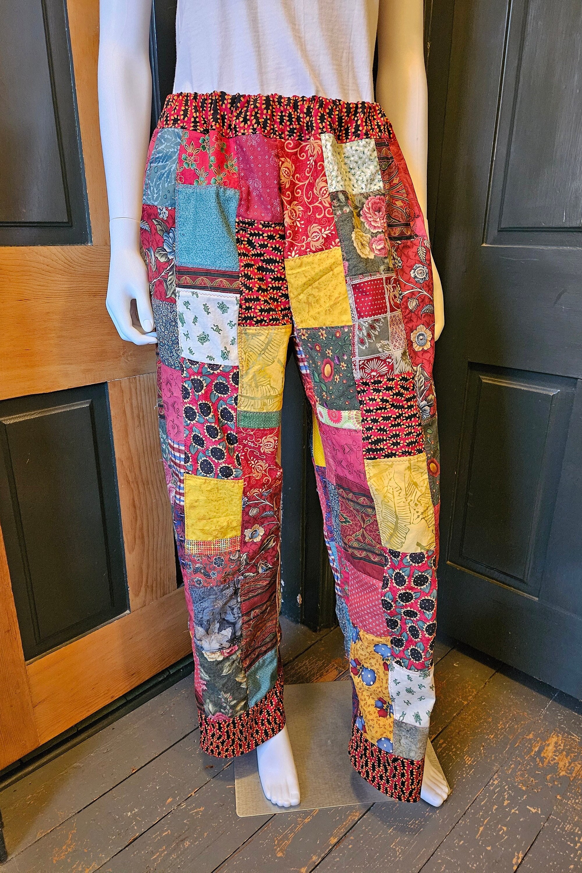 Buy Patchwork Pants Handmade From Vintage Fabric, Womens M, Waist 30-31, Fun and Unique, Soft & Comfy, Vintage Batiks and Cotton Prints Online in India - Etsy Buy Patchwork Pants Handmade From Vintage Fabric, Womens M, Waist 30-31, Fun and Unique, Soft & Comfy, Vintage Batiks and Cotton Prints Online in India - Etsy