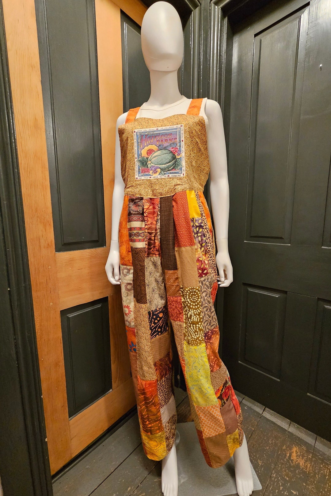 BB Secret Garden Boho Patchwork Overalls main image 1