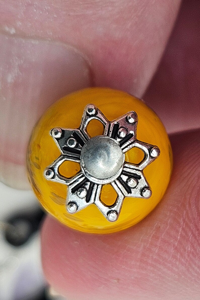 Handmade Stitch Markers, Made From Glass Beads and Metal Findings