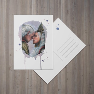 Daemon & Rhaenyra, A6 Postcard, Artprint