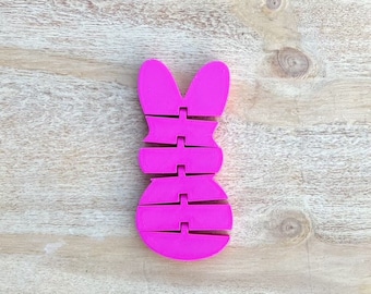 3d printed bunny, 3d printed fidget, Easter basket stuffers, Easter basket gifts, articulated rabbit, articulated fidget, Easter fidget