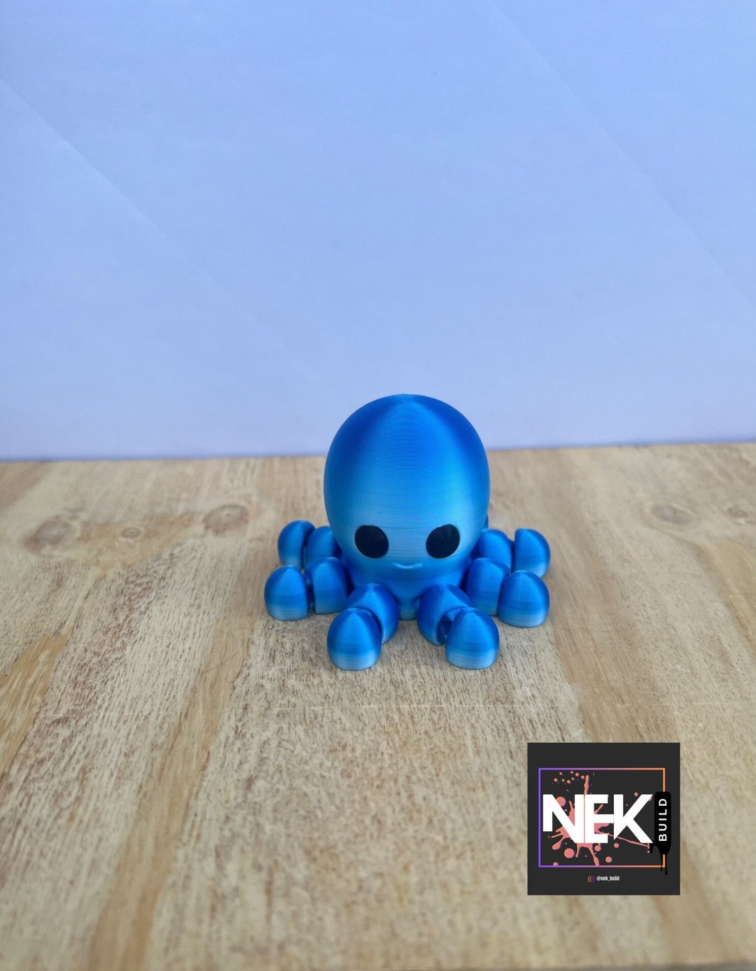 3D Printed Octopus Fidget Toy - 6 Inch Assembly Desk Pet For Kids & Ocean Lovers