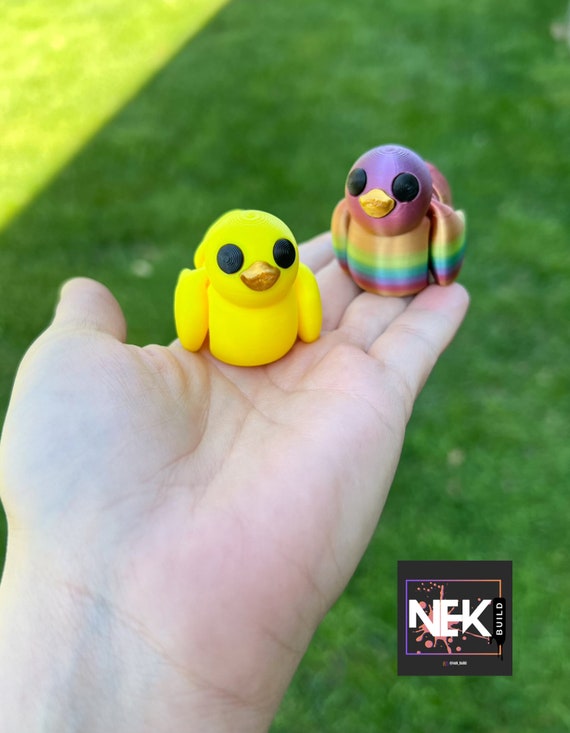 duck fidget, flexi duck, 3d duck figurine, 3d printed duck, jeep ducks, duck gifts, articulated duck figure, 3d printed animals, mini duck