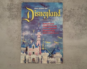 RZADKI 1956 Historia Disneylandu z kompletną mapą przewodnika, Historia Disneylandu, Park Disneylandu, Kalifornia, Prezent