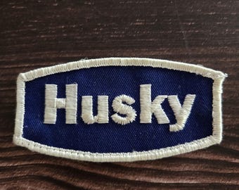 Vintage Husky Gas & Oil Uniform Patch, Patches, Jacket, Jersey, Gift, Birthday,