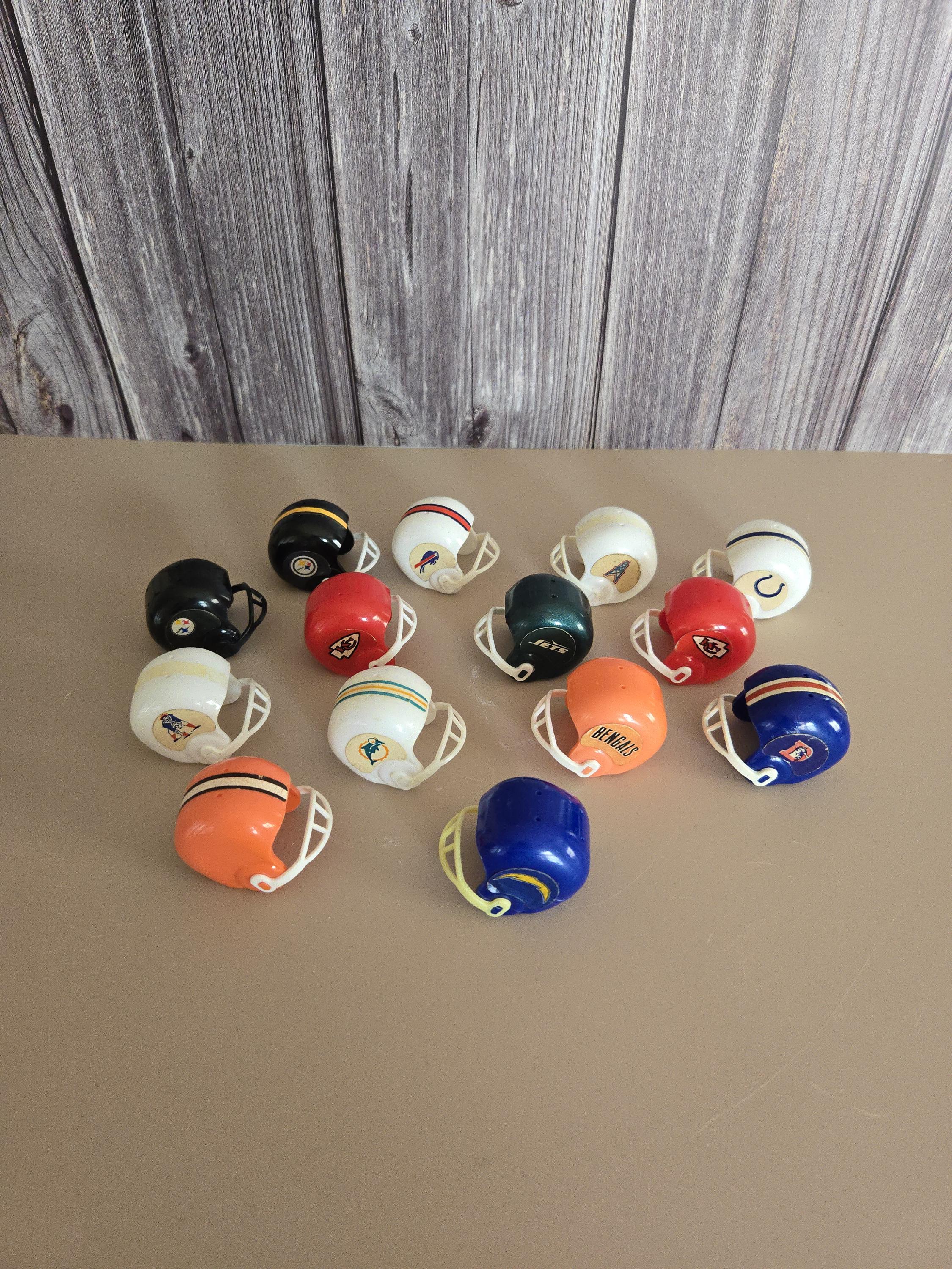 Vintage NFL AFC Team Plastic Helmets Gumball Prize 70's-80's Logo