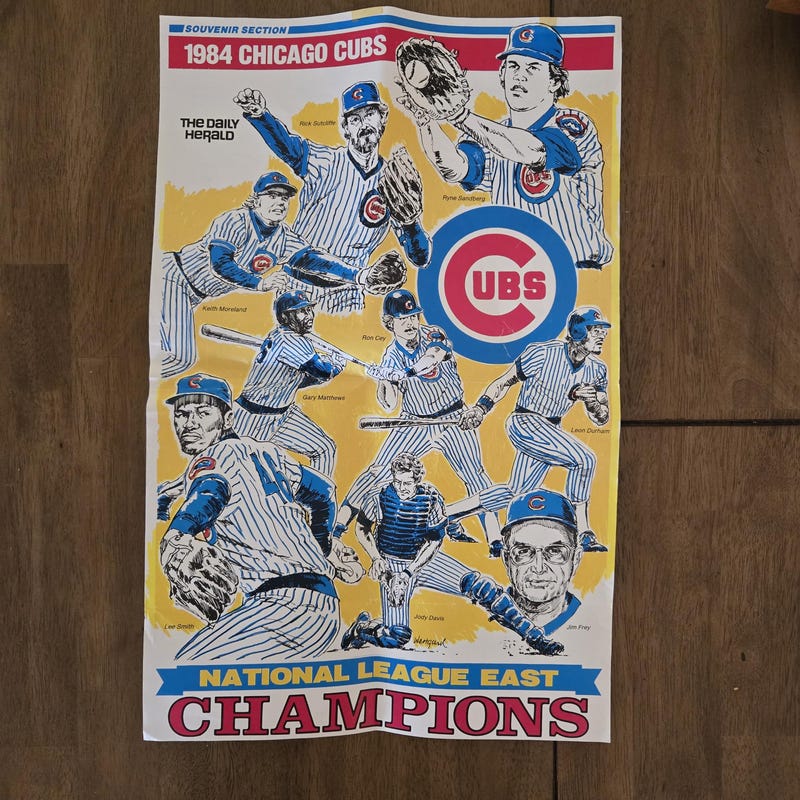 Cubs Poster - Etsy