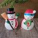 Vintage Frosty the Snowman and Mrs. Salt & Pepper Shakers, Christmas ...
