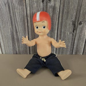 Vintage  1956 Mickey All American Football Doll with Helmet by Effanbee, Vinyl Doll, Toy Dolls