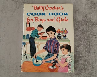 Livre de cuisine vintage de Betty Crocker pour garçons et filles 1957 | Recettes | Enfants | Enfants