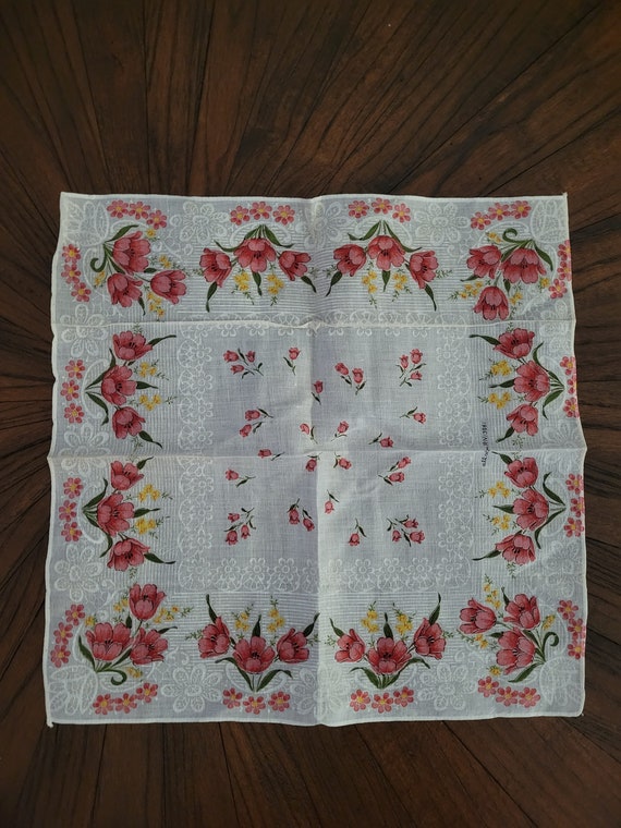 Vintage Print Handkerchiefs set of 4 - image 2