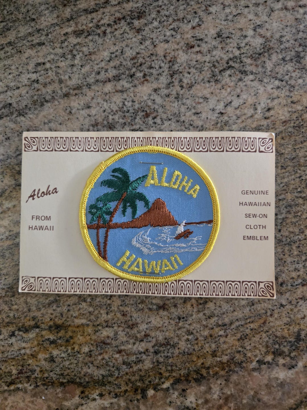 Aloha From Hawaii Sew-on Cloth Patch Postcard - Etsy