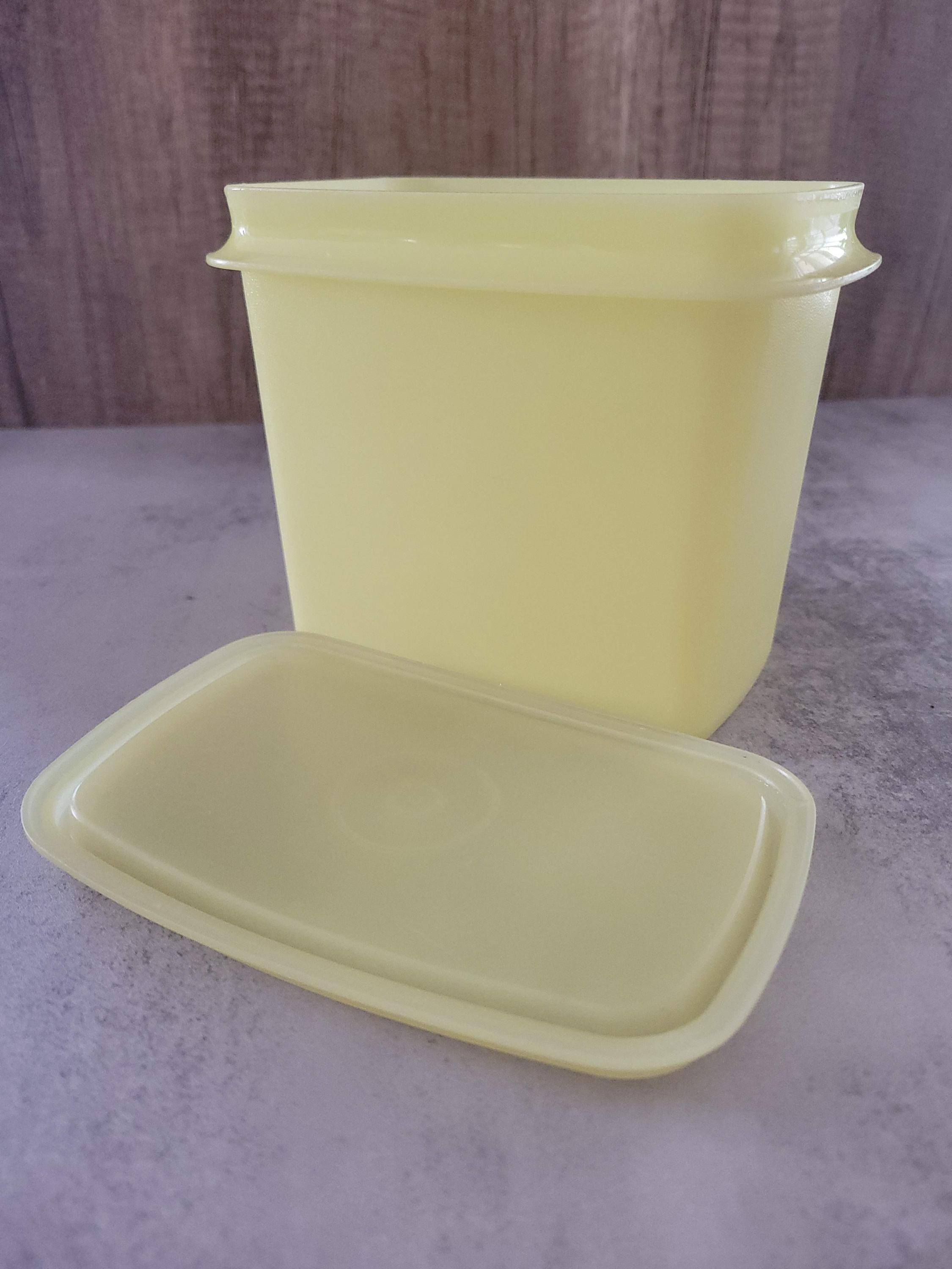 Vintage Tupperware Yellow Stacking Storage Container With Lid, Kitchen ...