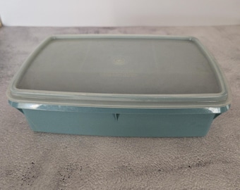 Plateau De Service Tupperware Vintage Avec Compartiments - Blanc - 21x21cm