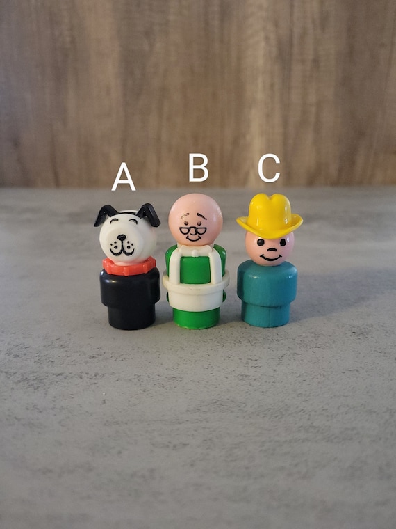 USAヴィンテージ、FISHER.PRICE.TOYS【プロフィール必読】 Vintage Fisher Price Little People Antique 1960s Figure Toy Kids