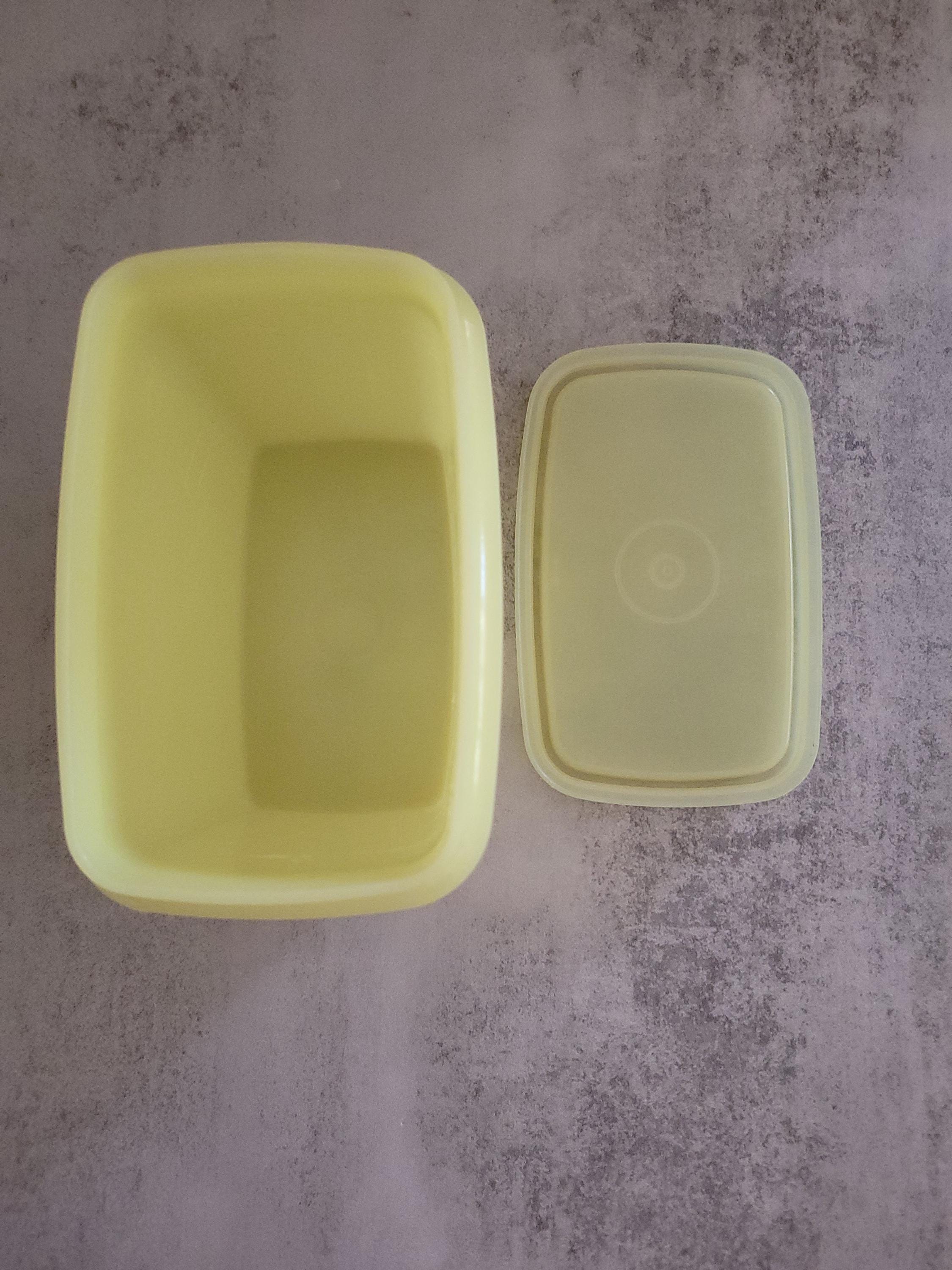 Vintage Tupperware Yellow Stacking Storage Container With Lid, Kitchen ...