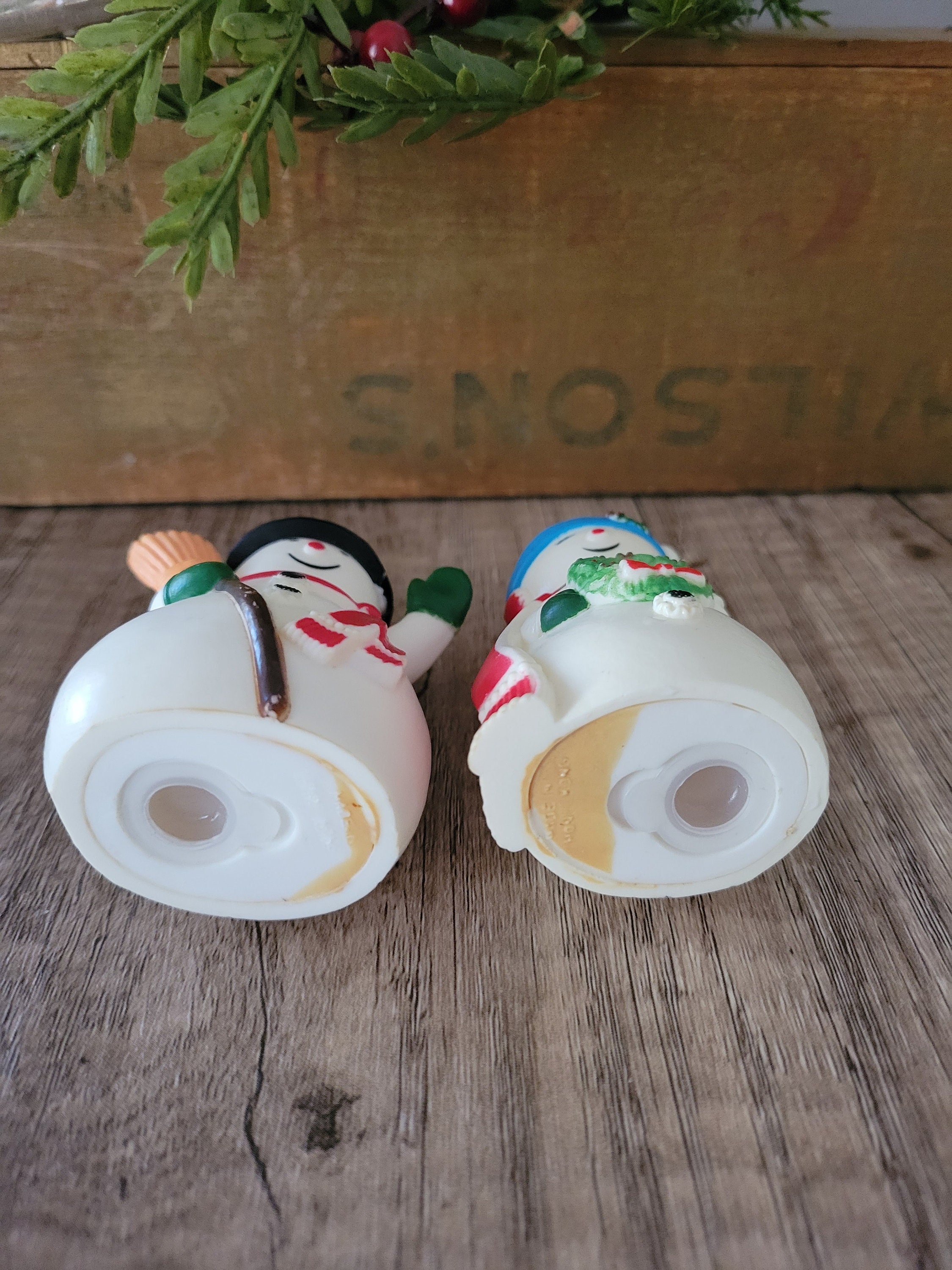 Vintage Frosty the Snowman and Mrs. Salt & Pepper Shakers, Christmas ...