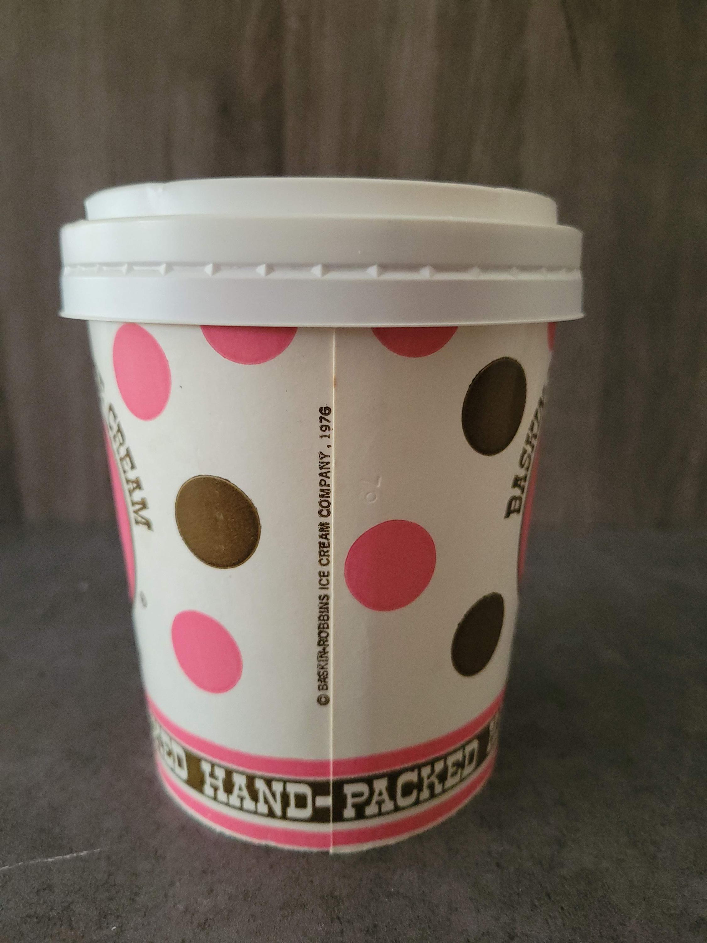 Vintage 1970s Baskin-robin 31 Flavors UN-USED One Quart Container 