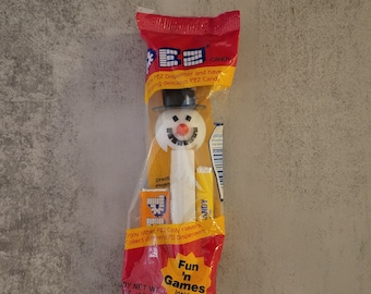PEZ Vintage Snowman Candy Dispenser NIP