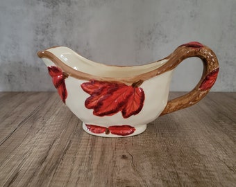 Harvest Leaf Collection, La Dolce Vita by JJG Designs Ceramic Gravy Boat | Fall Leaves | Autumn