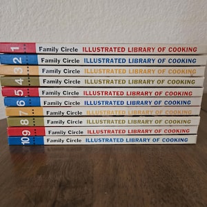 1972 Family Circle Illustrated Library of Cooking Volume 1 - 10 Available, Recipes, Cooking Basics