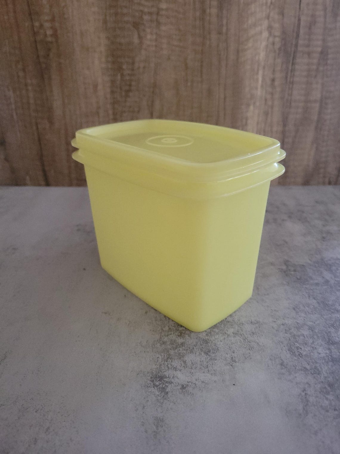 Vintage Tupperware Yellow Stacking Storage Container With Lid, Kitchen ...