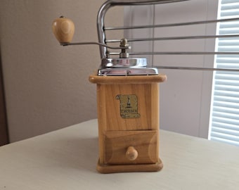 Vintage Armin Trosser West German Coffee Grinder, Manual Coffee Grinder, Kitchen Decor, Coffee Mill, Wooden Coffee Grinder