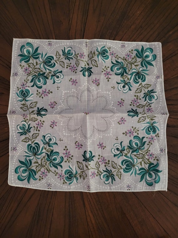 Vintage Print Handkerchiefs set of 4 - image 6