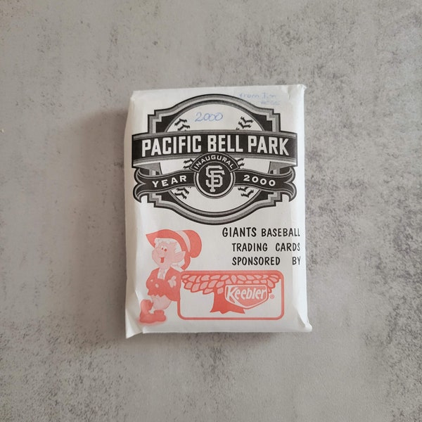 Pacific Bell Park Giants Opening Day Give-a-way Trading Cards, Souvenir, Stadium, San Francisco, California, Team, MLB, Baseball