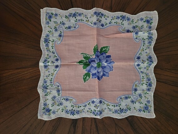 Vintage Print Handkerchiefs set of 4 - image 5