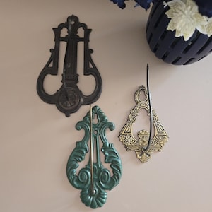 Vintage Cast Iron & Metal Wall Mount Receipt Spikes, General Store Register Spindle, Restaurant Orders, Message Spindle, Rustic Decor