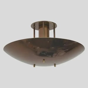 1960s Brass Ceiling Light Fixture Petite Luminaires - Modern Flush Mount Lighting sputnik 1 Light Ceiling Fixture Patina Flush Mount